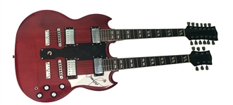 Led Zeppelin: Jimmy Page Signed 18-String Double Neck Guitar (Epperson/REAL LOA)