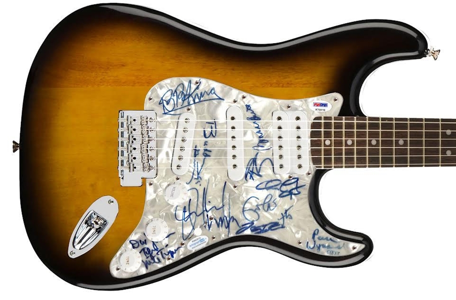 Eric Clapton, B.B. King, Buddy Guy + (7) Signed Blues Legends SRV Concert Guitar (10 Sigs)(Third Party Guaranteed)