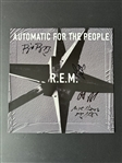 R.E.M: Group Signed Automatic for the People Album Cover (JSA LOA)(Ulrich Collection)