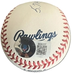 Nolan Ryan Signed Stat OML Baseball w/ 324 Wins 5,714 K's 7 No-Hitters, HOF 99 Inscriptions! (Beckett/BAS)