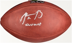 Aaron Rodgers Superbly Signed Official Leather Super Bowl XLV Football w/ "XLV MVP" Inscription (Third Party Guaranteed)