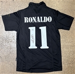 Ronaldo Nazario Signed Black Madrid Jersey (Beckett/BAS)