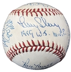 World Series National League MVP's Multi-Signed ONL Baseball w/ Bench, Gibson, Schmidt & Others (JSA)