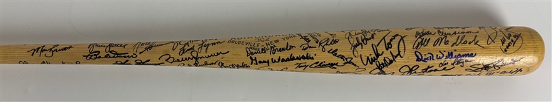 Baseball Greats Heavily Signed Bat w/ 73 Signatures! (Beckett/BAS LOA)
