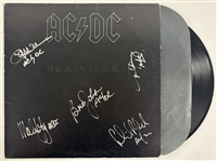 AC/DC Group-Signed Back in Black Album – Autographed by Angus Young, Brian Johnson, Phil Rudd, Cliff Williams & Malcolm Young (PSA/DNA & Epperson/REAL)