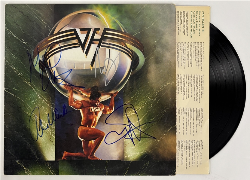 Van Halen Group-Signed 5150 Album – Signed by Eddie Van Halen, Alex Van Halen, Sammy Hagar & Michael Anthony (Beckett/BAS)
