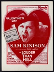 Sam Kinison Signed Louder Than Hell Concert Promotion Poster (Third Party Guaranteed)