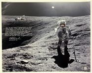 Charlie Duke Signed & Heavily Inscribed 16" x 20" Apollo 16 Photo (Beckett/BAS0