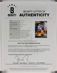 Back to the Future II Cast Signed Poster w/ Lloyd, Fox & More! (Beckett/BAS LOA)