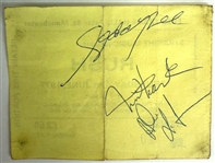 Rush Group-Signed Rare Concert Ticket – June 2, 1977 – Free Trade Hall, Manchester (Beckett/BAS)