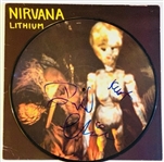 Nirvana Signed "Lithium" Picture Disc – Featuring Signatures of Cobain, Novoselic, and Grohl (Beckett/BAS) (John Brennan Collection) 