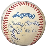 1944-1957 American League MVPs Multi-Signed & Inscribed OAL Baseball w/ Mantle, Williams, DiMaggio & Others! (JSA)