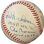 1944-1957 American League MVP's Multi-Signed & Inscribed OAL Baseball w/ Mantle, Williams, DiMaggio & Others! (JSA)