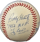 1944-1957 American League MVP's Multi-Signed & Inscribed OAL Baseball w/ Mantle, Williams, DiMaggio & Others! (JSA)