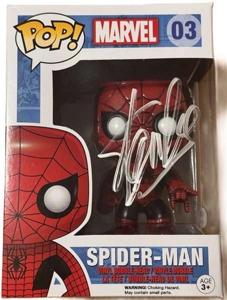 Stan Lee Signed Spider-Man Funko Pop Exclusive #03 (PSA/DNA)