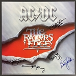 AC/DC Group Signed "The Razors Edge" Album Cover (5 Sigs)(Epperson/REAL LOA)
