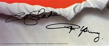 AC/DC Group Signed The Razors Edge Album Cover (5 Sigs)(Epperson/REAL LOA)