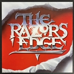 AC/DC Group Signed The Razors Edge Album Cover (5 Sigs)(Epperson/REAL LOA)