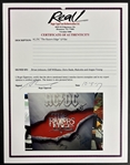 AC/DC Group Signed The Razors Edge Album Cover (5 Sigs)(Epperson/REAL LOA)