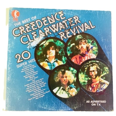 Creedence Clearwater Revival Signed "The Best Of Creedence Clearwater Revival" Album – John Fogerty, Stu Cook & Doug Clifford  (Beckett/BAS) (John Brennan Collection) 