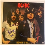 AC/DC Signed Album Cover – Angus Young & Malcolm Young  (Beckett/BAS) (John Brennan Collection) 