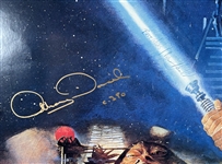 Star Wars: Return of the Jedi Cast Signed Original Style B One Sheet Poster with 25 Autographs! (Beckett/BAS LOA)(Provenance)