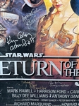 Star Wars: Return of the Jedi Cast Signed Original Style B One Sheet Poster with 25 Autographs! (Beckett/BAS LOA)(Provenance)