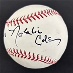 Natalie Cole Signed OML Baseball (JSA)