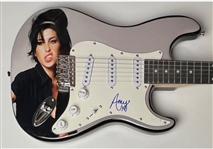 Amy Winehouse Signed Strat-Style Guitar – In-Person Autograph (JSA) (John Brennan Collection)