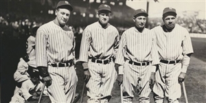 Jacob Ruppert & Ed Barrow Dual Signed 1925 New York Yankees Check for Purchase of Murder's Row Keystone Mark Koenig! (Third Party Guaranteed)