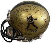  Heisman Trophy Winners Extensively Signed Ltd. Ed. PROLINE Helmet w/ 28 Sigs inc. O.J, Allen, Sanders, Jackson, Crow & Others! (Steiner COA)