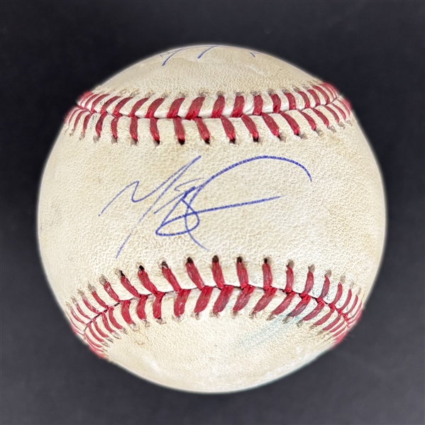 Dodgers Superstars: Freddie Freeman & Mookie Betts Dual Signed Game USED OML Baseball 9-21-2023 LAD vs SFG :: Ball Pitched to Both Hitters! (PSA & MLB)