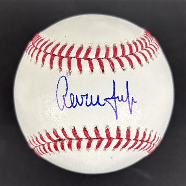 Aaron Judge single signed OML Baseball (PSA/DNA)