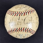1934 New York Yankees Team-Signed OAL Baseball Featuring Babe Ruth and Lou Gehrig (PSA/DNA)