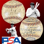 1934 New York Yankees Team-Signed OAL Baseball Featuring Babe Ruth and Lou Gehrig (PSA/DNA)