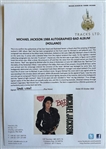 Michael Jackson Signed 1987 Dutch First Pressing of Bad – Vintage In-Person Autograph from 1988 with Full Provenance (Tracks & Epperson/REAL)