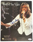 Carly Simon Signed “You’re So Vain” Lyrics Sheet (JSA)