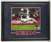 Cristiano Ronaldo Signed 11 x 14 Photo in Framed Display (PSA/DNA)
