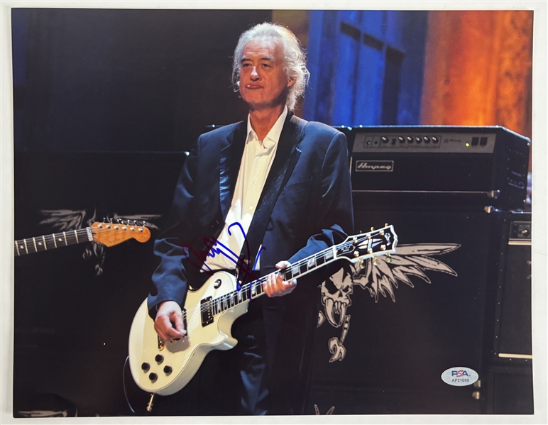 Led Zeppelin: Jimmy Page Signed 11" x 14" Photo (PSA/DNA)