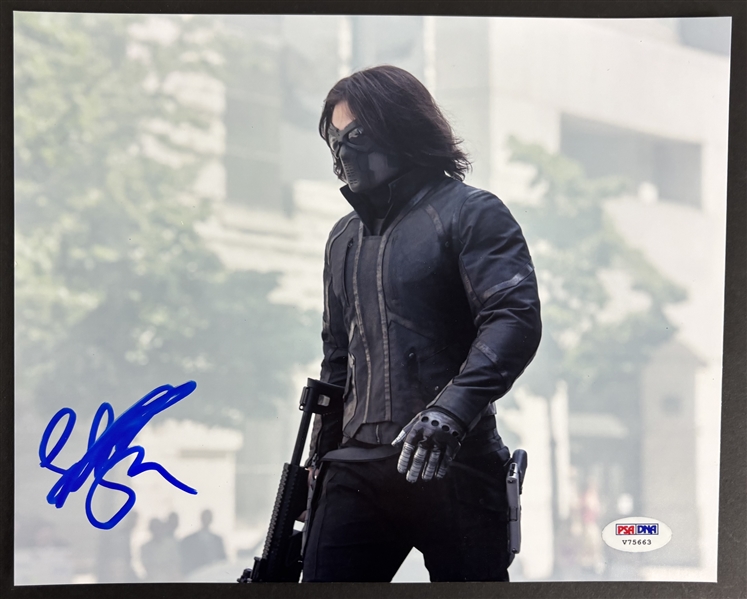 Sebastian Stan Signed 8" x 10" Photo as the Winter Soldier (PSA/DNA)