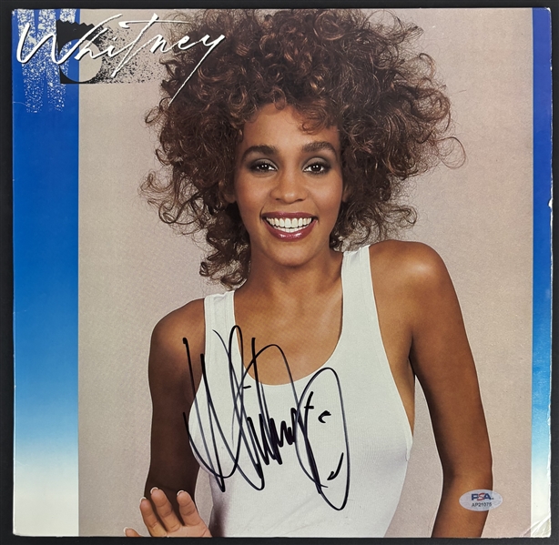 Whitney Houston Signed "Whitney" Album Cover (PSA/DNA LOA)