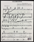 Kool Signed 8 x 10 Celebration Lyric Page