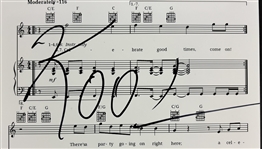 Kool Signed 8 x 10 Celebration Lyric Page