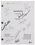 The Sopranos ULTRA RARE Cast Signed Script for Original 1997 Pilot Episode with Gandolfini, Falco, Imperioli, etc. (Beckett/BAS LOA)