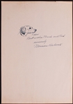 Norman Rockwell Signed Sheet with Detailed Hand Drawn Sketch! (Beckett/BAS LOA)