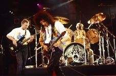 Queen: Roger Taylor's Personal Stage Played & Signed Remo Drumhead Used During Legendary 1992 Freddie Mercury Tribute Concert at Wembley Stadium in London (Tracks UK & Beckett/BAS)