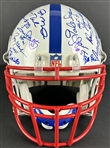 NFL Hall of Famers & Legends Impressive Multi-Signed Helmet with Brady, Rodgers, Montana, Sanders, etc. (35 Sigs)(PSA/DNA)
