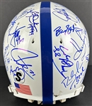 NFL Hall of Famers & Legends Impressive Multi-Signed Helmet with Brady, Rodgers, Montana, Sanders, etc. (35 Sigs)(PSA/DNA)