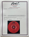 Jimi Hendrix Experience RARE & HISTORIC Fully Signed x3 First Pressing “Hey Joe” Debut Single, April 1967 (Tracks, Ltd., Roger Epperson/REAL LOAs & Letter of Provenance)