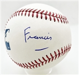 Pope Francis Amazingly Rare Single Signed OML Baseball with Photographic Evidence at Time of Signing! (JSA LOA)